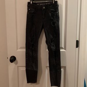 The Ripped Skinny Black Jeans